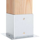  Postolja za stupove kvadratna 12 kom 141x141 mm pocinčani čelik | shoptok.hr