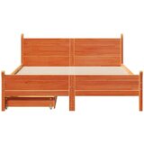 vidaXL Okvir kreveta bez madraca voštano smeđi 120x200 cm od borovine | shoptok.hr
