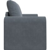 vidaXL Floor Sofa Bed 2-v-1 Temno siva 148x71x83 cm Velvet | Shoptok.si