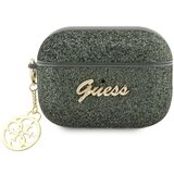 Guess OVITEK ZA AIRPODS PRO 2 GREEN KAKI GLITTER FLAKE 4G CHARM, (21834815) Cene