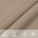 vidaXL Senčno jadro oksford blago kvadratno 4x4 m taupe | Shoptok.si