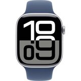 Apple Watch Series 10 LTE 46mm Silver Aluminum Case with Denim Sport Band - S/M | shoptok.hr