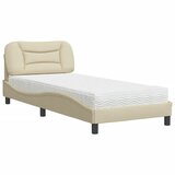  Krevet s madracem Hvar krem 90 x 190 cm od tkanine | shoptok.hr