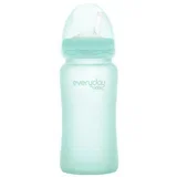 staklena boca sa slamkom, 240ml Healthy+, Zelena mint