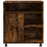  Stalak za pisač s kotačima boja hrasta 60 x 50 x 67 cm | shoptok.hr