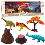  Set realističnih figurica dinosaura s vulkanskim drvetom, 6 komada Cijene