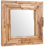 Ukrasno Ogledalo od Tikovine 60x60 cm Kvadratno | shoptok.hr