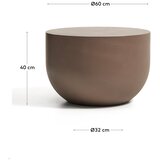 Kave Home Betonska okrogla vrtna klubska mizica ø 60 cm Garbet – | Shoptok.si