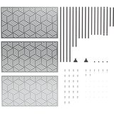  Zaslon za privatnost 100 x 50 x 180 cm Pocinčani čelik Srebrna | shoptok.hr