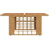  Stol za vrt Prirodna 100 x 55 x 37 cm PE Rattan i Staklo | shoptok.hr
