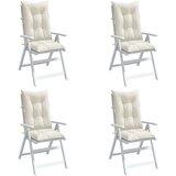 vidaXL Blazina za stol 4 kosi melanž krem 120x50x7 cm blago Cene