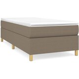 Maison Chic Posteljni okvir - Enojna postelja - Postelja za odrasle brez vzmetnice taupe 100x200 cm blago-J7650, (21762330) Cene