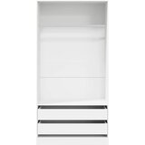  Ormar bijeli 100 x 50 x 200 cm od konstruiranog drva | Eponuda.com
