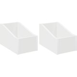  Kutija za LP ploče 2 kom. Bijela 18 x 32 x 18 cm | shoptok.hr