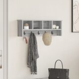 vidaXL Nadwyčajna obešalnik za plašče Siva sonoma 75 x 16 x 26 cm | Shoptok.si
