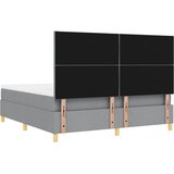  Krevet s opruga kutije Svjetlosiva 200 x 180 cm tkanina | shoptok.hr