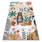 RugsX BAMBINO 61410 pralna preproga Živali, zvezde, oblaki za otroke protizdrsna - krema / zelena 200x290 cm, (5000359108) | Shoptok.si