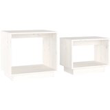 Furnova Komplet klubskih mizic 2 kosa bela trdna borovina, (21915122) | Shoptok.si
