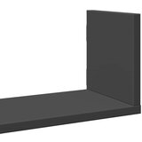 vidaXL Zidne police 3 kom crne 80x18x18 cm konstruirano drvo | shoptok.hr