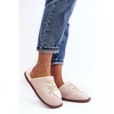 Boto Women's Classic Slip-On Fleece Lined Beige Slippers Mabira | ePonuda.com