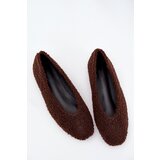 Boto Ladies Ballet Flats With Sheepskin Chocolate Zimira | Shoptok.si