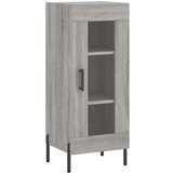 vidaXL Visoka komoda siva sonome 34 5x34x180 cm od konstruiranog drva | shoptok.hr