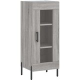 vidaXL Visoka omara siva sonoma 34,5x34x180 cm inženirski les | Shoptok.si