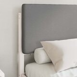  Krevetni okvir s tapiciranim uzglavljem Svijetlo siva Svjetlosiva 195.5 x 125.5 x 84.5 cm | Shoptok.si