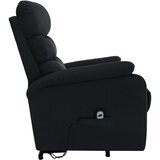  Masažna fotelja na podizanje od tkanine crna | shoptok.hr