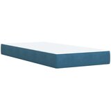 Krevet s od storage s uzglavljem Tamno plava 90 x 200 cm Baršun | shoptok.hr