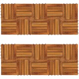  Pločice za decking 20 pcs Smeđa 30 x 30 cm Acacijsko drvo | shoptok.hr