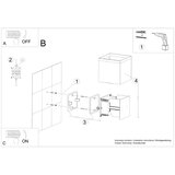 Stenska svetilka LUCA črna LED IP54, (21347332) | Shoptok.si