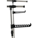 Kondela Premični obešalnik, nerjaveče jeklo/črna plastika, ALEXO | Shoptok.si