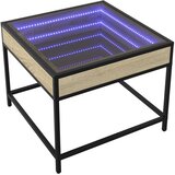  Stolić s beskonačnim LED svjetlima boja hrasta 50x50x41 cm | Eponuda.com
