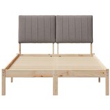  Okvir za krevet s uzglavljem Smeđa 120 x 200 cm tkanina | shoptok.hr