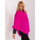 Wool Fashion Italia Poncho-AT-PN-2347.16-fuchsia | Shoptok.si