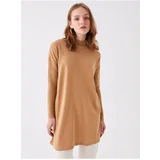 LC Waikiki Women's Half Turtleneck Straight Long Sleeve Oversized Knitwear Tunic