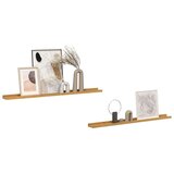  Polica na zidu Zidne 2 pcs Bež 100 x 9 x 3 cm Konstruirano drvo | shoptok.hr