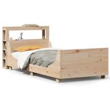 Maison Chic Posteljni okvir - Enojna postelja - Postelja za odrasle brez vzmetnice 100x200 cm trdna borovina-J6501, (21768397) | Shoptok.si