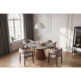 MID.YOU Jedilna Miza Sienna, Temno Siva, Barva Oreha, Ø 120 | Shoptok.si