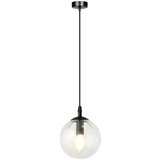  Visilica na sajli COSMO 1xE14/10W/230V Ø 14 cm crna/prozirna | Eponuda.com