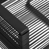  Vrtna jedilna garnitura 7-delna črna PVC ratan, (20667809) | Shoptok.si