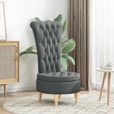  Fotelja sa zaštitom Tamno siva 56,5 x 70 x 110 cm tkanina | shoptok.hr