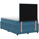  Boxspring krevet s madracem Plava 120 x 200 cm Baršun | shoptok.hr