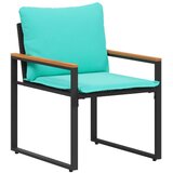  Kompleti pohištva z blazino 3 pcs Črna in turkizna Ratan, (5000301179) | Shoptok.si