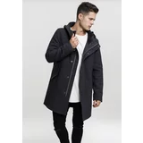 UC Men Charcoal textured parka with hood