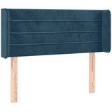  Uzglavlje s ušima tamnoplavo 83x16x78/88 cm baršunasto | Eponuda.ba