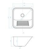  Inox vrtni sudoper Kuchinox Chios 45X45 CM | shoptok.hr