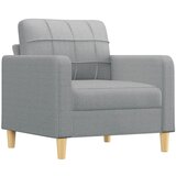  The Living Store Fotelj svetlo siv 60 cm blago - Fotelj, (21445341) | Shoptok.si