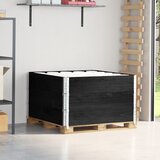 vidaXL okviri za palete 3 kom crni 100x100 cm od masivne borovine | shoptok.hr